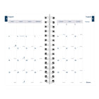 Blueline - 2024-2025 12-mois agenda académique quotidien/mensuel - 8 po x 5 po - Collection Blossom assortie - Anglais-Autocollants colorés pour repères visuels