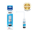 Epson - T502 Bouteille d’encre - Capacité standard - Cyan-Bouteilles de rechange à faible coût permettant d’économiser jusqu’à 80 % sur l’encre comparativement aux cartouches