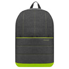 Vangoddy - Sac à dos de voyage léger et décontracté pour ordinateur portable 15 pouces - Gris/Vert citron-Compartiment rembourré pour sécuriser votre ordinateur
