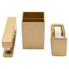 JAM Paper - Desk Trio agrafeuse, distributeur de ruban adhésif et porte-stylo - Or-5
