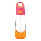 b.box - Bouteille Tritan - 600ml - Milkshake à la Fraise-Forme triangulaire unique, facile à saisir pour les enfants