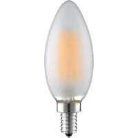 Northern Stars - DEL Ampoule LE-5B10/830/FR 3000K 120V 5.5W E12 500 to 60W - Givrée - Paquet de 2-Givrée