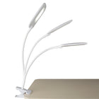 OttLite - Lampette à LED à pince Flexible Soft Touch - Clearsun - Blanc-Col de lampe super flexible qui reste en place pour diriger la lumière exactement là où vous en avez besoin
