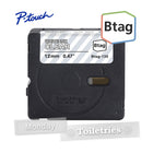 Brother - BTAG135 Ruban non laminé transparent avec texte blanc authentique pour étiqueteuse P-touch, 12 mm (L) x 4 m (l)-Btag + P-touch = une équipe créative du tonnerre. Utilisez les rubans d’étiquettes non laminées Btag de 12 mm conçus spécialement pour les étiqueteuses P-touch PT-N10, PT-N20 et PT-N25BT de Brother.