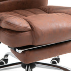 Vinsetto - Fauteuil de bureau exécutif avec massage à vibrations 6 points - brun-Détendez‑vous à l’angle d’inclinaison de votre choix (jusqu’à 135 degrés)