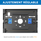 Mount-It ! -- MI-3880B_G10 Kiosque antivol pour iPad, iPad Air, iPad Pro-L'armoire intégrée avec serrure permet d'accéder à l'alimentation électrique