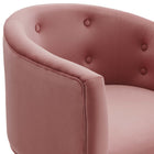 Modway - Savour Touffe Performance Velvet Chaises d’accent Ensemble de 2 - Rose poussiéreuse-9