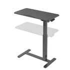 ShoppingAll - Table D’Appoint Mobile Réglable Pneumatique Avec Roulettes Cachées Et Plateau Inclinable 31,5" – Noir-8