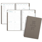 AT-A-GLANCE - Agenda hebdomadaire/mensuel Signature 2027 - 8 1/2 po H x 5 3/8 po l - gris - bilingue-Reliure à double spirale