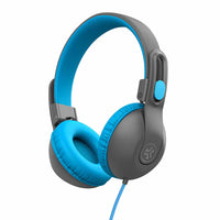 Jlab - Casque d’écoute filaire JBuddies Studio 2 - Bleu/Gris-Limiteur de volume sécuritaire pour enfants à 85 dB.