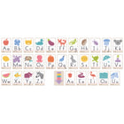 TREND enterprises - Ensemble tableau d'apprentissage de cartes de l'alphabet Bonne nature - Paquet de 32-Facile à découper, se fixe aux murs avec du ruban adhésif ou des agrafes. Fabriqué avec du papier durable et plat