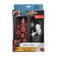 Danawares - Bouteille Marvel Spider-Man pour jeunes adultes – 700 ml – Lot de 2-La bouteille à sifflet Spider-Man pour jeunes adultes (700ML) est conçue pour vous hydrater avec style, partout