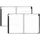 AT-A-GLANCE - Agenda hebdomadaire/mensuel Signature 2026 - 11 po H x 8 3/8 po l - gris - bilingue-13 mois de planification hebdomadaire/mensuelle