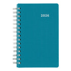 Blueline - 2026 Agenda quotidien DuraFlex avec couverture texturée extra robuste - 8 po x 5 po - Couleurs assorties - Bilingue-Horaire de rendez-vous de 7 h a.m. à 7 h 30 p.m., à intervalles de 30 minutes pour la semaine complète