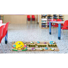 Ashley Productions - The Original Fun Mat - Tapis Coureur - 15 -5" x 47" - Thème des Abeilles avec des Citations Positives.-Antidérapant et durable : Le support en caoutchouc robuste garantit la sécurité et la durabilité, idéal pour les zones à fort passage.