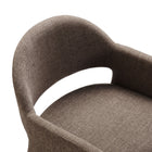 Modway - Talia Tissu rembourré Fauteuil à manger - Mocha-9