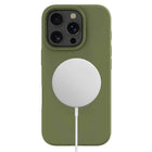 Blu Element - Coque Silicone avec MagSafe pour iPhone 16 Pro Max - Vert olive-Anti-poussière / Anti-traces de doigts