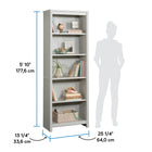 Sauder - Bibliothèque Dover Edge à 5 étagères - Chêne glacier-8