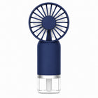 Habitu - Ventilateur portatif avec fonction de brumisation 800 mAh - bleu marine-Trois niveaux de vitesse offrent un refroidissement