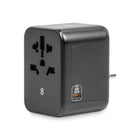 LOGiiX - World Traveler XL 30W Adaptateur de Voyage - Noir-Le World Traveler XL est un adaptateur de voyage multiport à charge rapide de 30W
