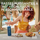 Ultimate Ears - BOOM 4 enceinte Bluetooth portable et étanche, Bleu-Optimisée pour l'aventure: cette enceinte portable étanche est dotée d’une batterie rechargeable qui reste chargée et diffuse des morceaux pendant 15 heures avec une seule charge