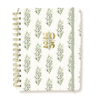 Graphique - 2024-2025 Académique Botanique Hebdomadaire/Mensuel Planificateur de Bureau - 15.24 x 20.32 cm-18 mois