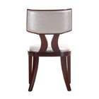 Manhattan Comfort - Lot de 2 chaises de salle à manger traditionnelles Pulitzer 46 cm, revêtement similicuir, argent et noyer-20,1 po L x 23 po l x 37,8 po H