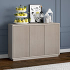 Hudson&Canal - Table de buffet Alston 48" L - Aulne blanc-Construit en bois d'ingénierie de haute qualité dans une finition blanche en aulne fabriquée à la main