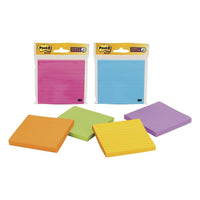 Post-it - Feuillets super collants, 4 po x 4 po-Les feuillets super collants collent mieux des autres feuillets