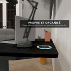 Mount-It! - Bureau électrique compact avec plateau de 40 pouces, noir-Dimensions du bureau : 39,4 po x 23,6 po x 0,6 po