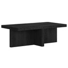 Hudson&Canal - Table basse rectangulaire Elna 44" L - Grain noir-Un design scandinave contemporain pour votre salon, votre bureau et plus encore