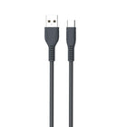 Câble Type C Basic Tech de 3 pi - Charbon-Tressé pour plus de durabilité