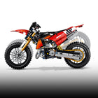 LEGO - Technic La moto Ducati Desmo450 MX Factory-Comprend la direction, un moteur cylindrique, ainsi que les suspensions avant et arrière