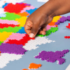 Plus-Plus - Puzzle Plus-Plus par numéro - 1400 pièces Carte des États-Unis - Ensemble de 1400-Chaque pièce mesure 20 mm x 12 mm