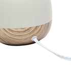 Simple Designs - Petite lampe de table du milieu du siècle - bois clair et gris clair-8