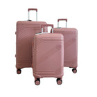 TRAVLR - Ensemble de 3 valises légères à coque rigide - Violet-Fabriqué en polypropylène durable et léger