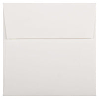 JAM Paper - Enveloppes d'invitation carrées Strathmore - 6 po x 6 po - vélin blanc brillant - 25/paquet (900958831)-Enveloppes carrées tissées blanc vif Strathmore