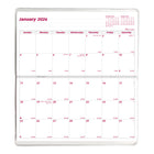 Brownline - 2026 Agenda mensuel de poche de 2 ans - 6 1/2 po x 3 1/2 po - Designs assortis - Anglais-Un mois sur chaque page double avec un bloc par jour