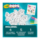 Crayola - Ensemble d’activités de personnages gonflables POPS 3D - Licornes-7