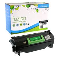 fuzion - Lexmark 62D1X00 Cartouche de toner remanufacturée - Extra Haut Rendement - Noir-Noir