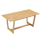 Modway - Solara Rectangle de 71 po Bois Table à manger, Naturel-Design inspiré du milieu du siècle