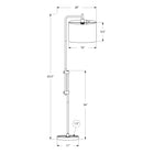 Monarch Specialties - Luminaire - 63 po H Lampadaire - Métal Noir - Abat-Jour Ivoire / Crème - Contemporain-Fabriqué avec des matériaux de haute qualité pour une plus grande longévité, cet éclairage tendance est assorti d'une garantie limitée de 2 ans contre tout défaut, pour votre confort et votre satisfaction