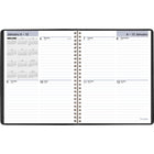 AT-A-GLANCE - Agenda hebdomadaire 2025 - 8 3/4 po H x 6 7/8 po l - noir - anglais-Une semaine sur deux pages lignees, y compris les week-ends