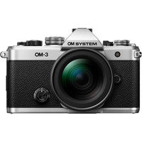 OM SYSTEM - Appareil photo hybride OM-3 avec objectif 12-45 mm f/4-Créatif. Profils de couleur et monochrome ajustables, créateur de couleur, et plus