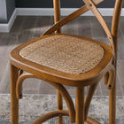 Modway - Gear Tabouret de bar - Noyer-Capsules de pied non marquées
