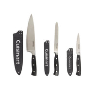 Cuisinart - Ensemble de 3 couteaux classiques à triple rivet-Lames effilées de précision qui se rétrécissent progressivement jusqu'à un bord extrêmement tranchant et fin