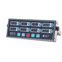 BIOS Professional - Minuterie à 8 canaux-Chaque canal peut être réglé avec une durée totale et jusqu’à 3 rappels peuvent être programmés pour le temps défini.