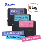 Brother - BTAG3M02 Rubans non laminés couleur authentiques pour étiqueteuse P-touch, 12 mm (L) x 4 m (l), paquet de 3-Btag + P-touch = une équipe créative du tonnerre. Utilisez les rubans d’étiquettes non laminées Btag de 12 mm conçus spécialement pour les étiqueteuses P-touch PT-N10, PT-N20 et PT-N25BT de Brother.
