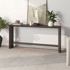 Hudson&Canal - Console Osman de 162 cm de largeur par - Brun aulne-Finition en brun aulne aspect bois
