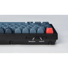 Keychron - V5 Max RGB Wireless Mechanical Keyboard - Banana Switch - 96% Layout with Knob - Carbon Black-Compatibilité multi-appareils : Conçu pour les utilisateurs de Mac et Windows, le V5 Max est livré avec des touches personnalisables pour chaque système, vous permettant de sauvegarder deux dispositions différentes directement sur le clavier.